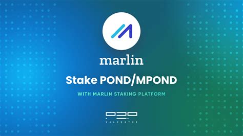 marlin pond staking|How to Stake Marlin $POND: A Detailed Walkthrough .